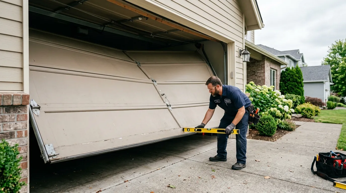 Garage Door Off Track: Why It Happens and How We Fix It in Mansfield
