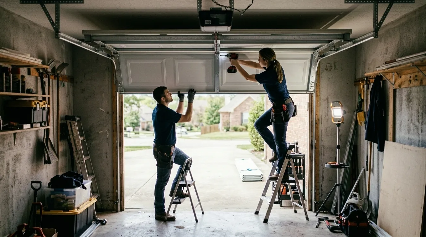 Panel Replacement for Ashland's 1958-Era Garages in Mansfield