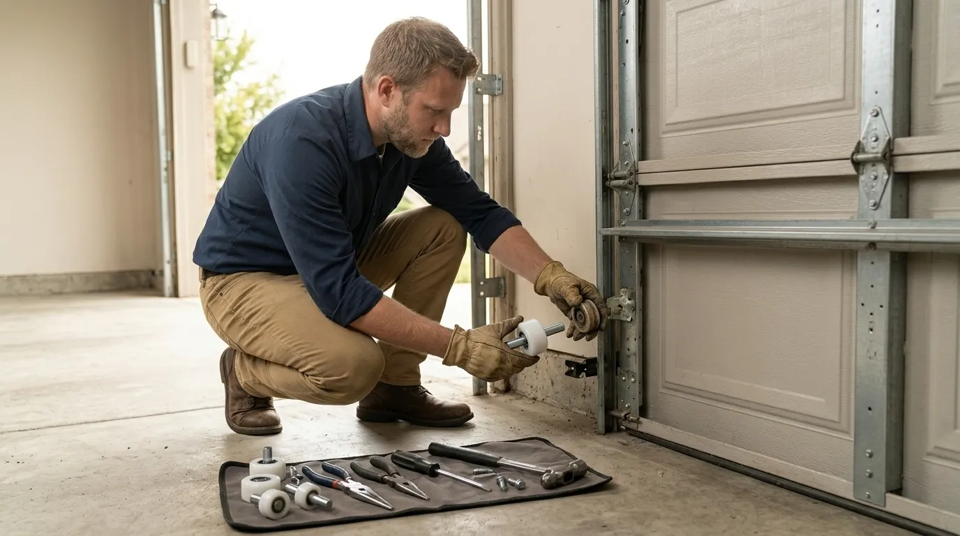 Garage Door Roller Replacement, Mansfield OH in Mansfield