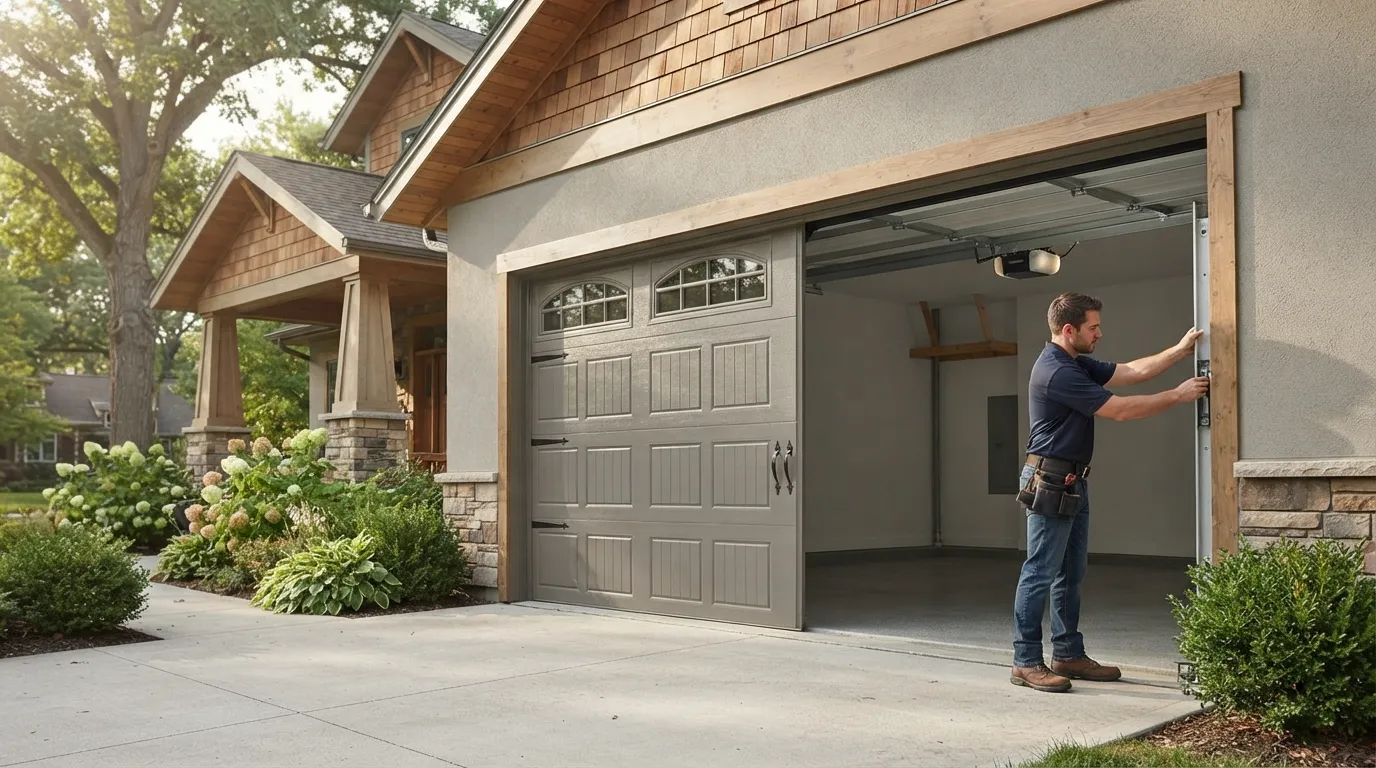 New Garage Door Installation for Crestline's 1956-Era Homes in Mansfield