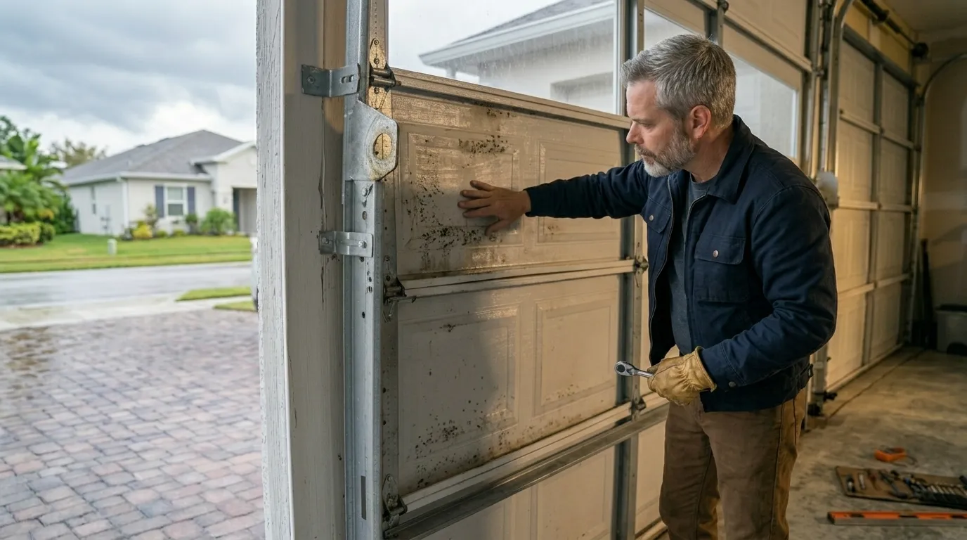Panel Replacement for Crestline's 1950s Garage Doors in Mansfield